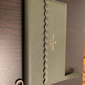 Green Late Spade iPhone XS Wallet